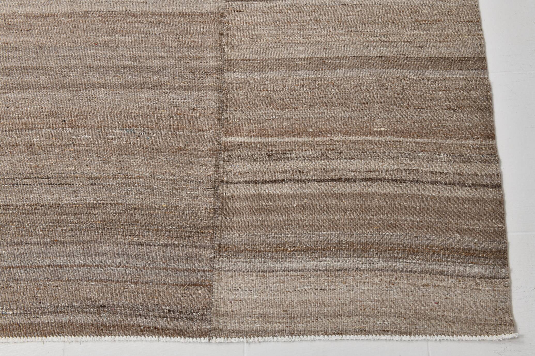 9x13 Brown Beige Large Vintage Rug, 265x399Cm