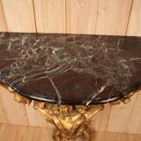 19th century golden wood console