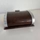Vintage 1960 cigarette holder, wooden and gold metal dispenser - 16 x 13 cm