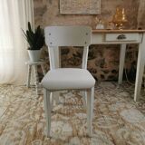 Small table, desk and its patinated chair