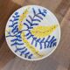 Hand-painted plate - Mimosa - flower