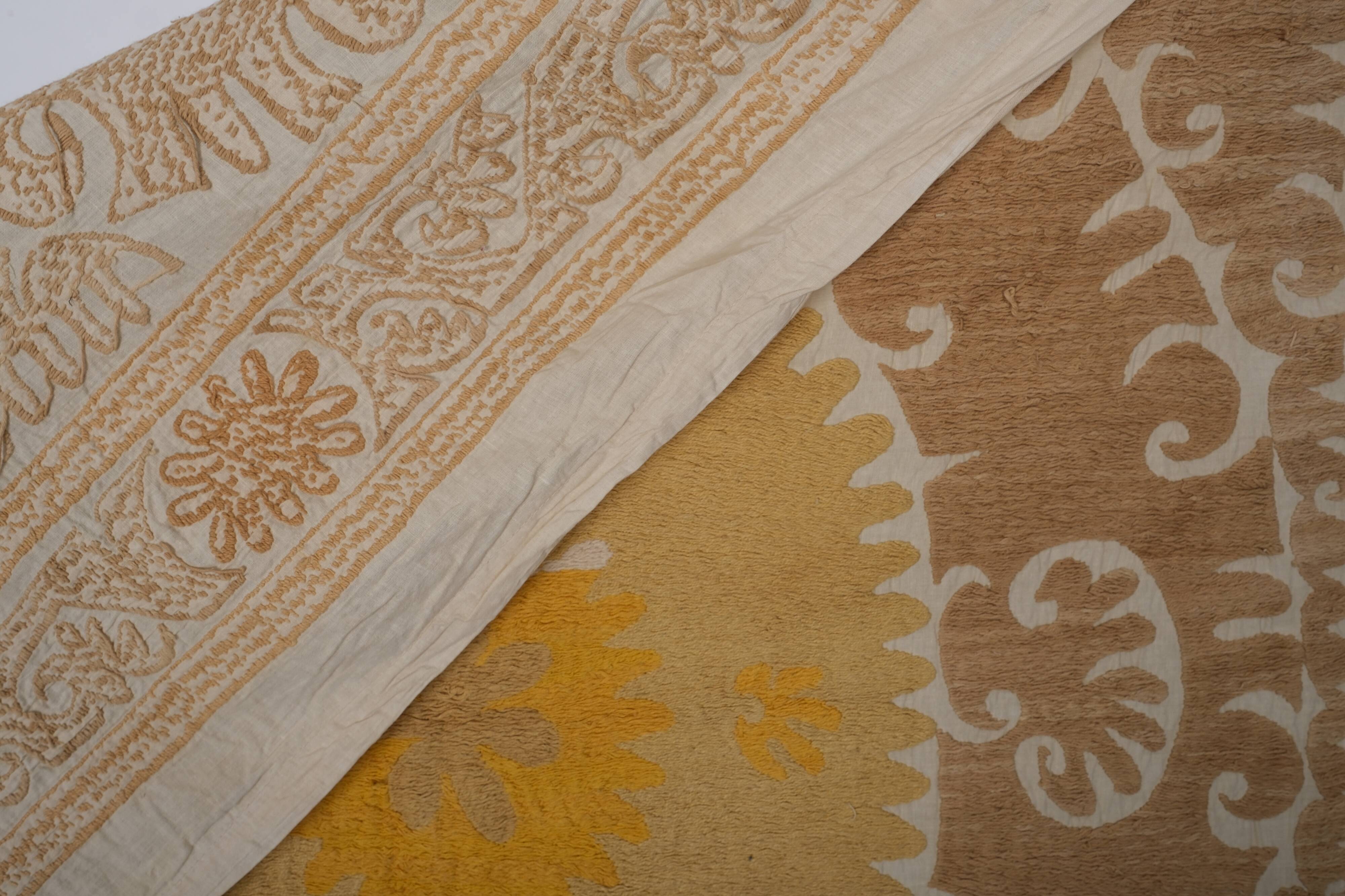 Tapis noué à la main, tapis turc vintage 122x142 cm