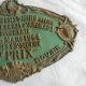 Old agricultural competition plaque 1964 top Deco kitchen, restaurant