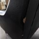 Paire de fauteuils design italien en skaï noir