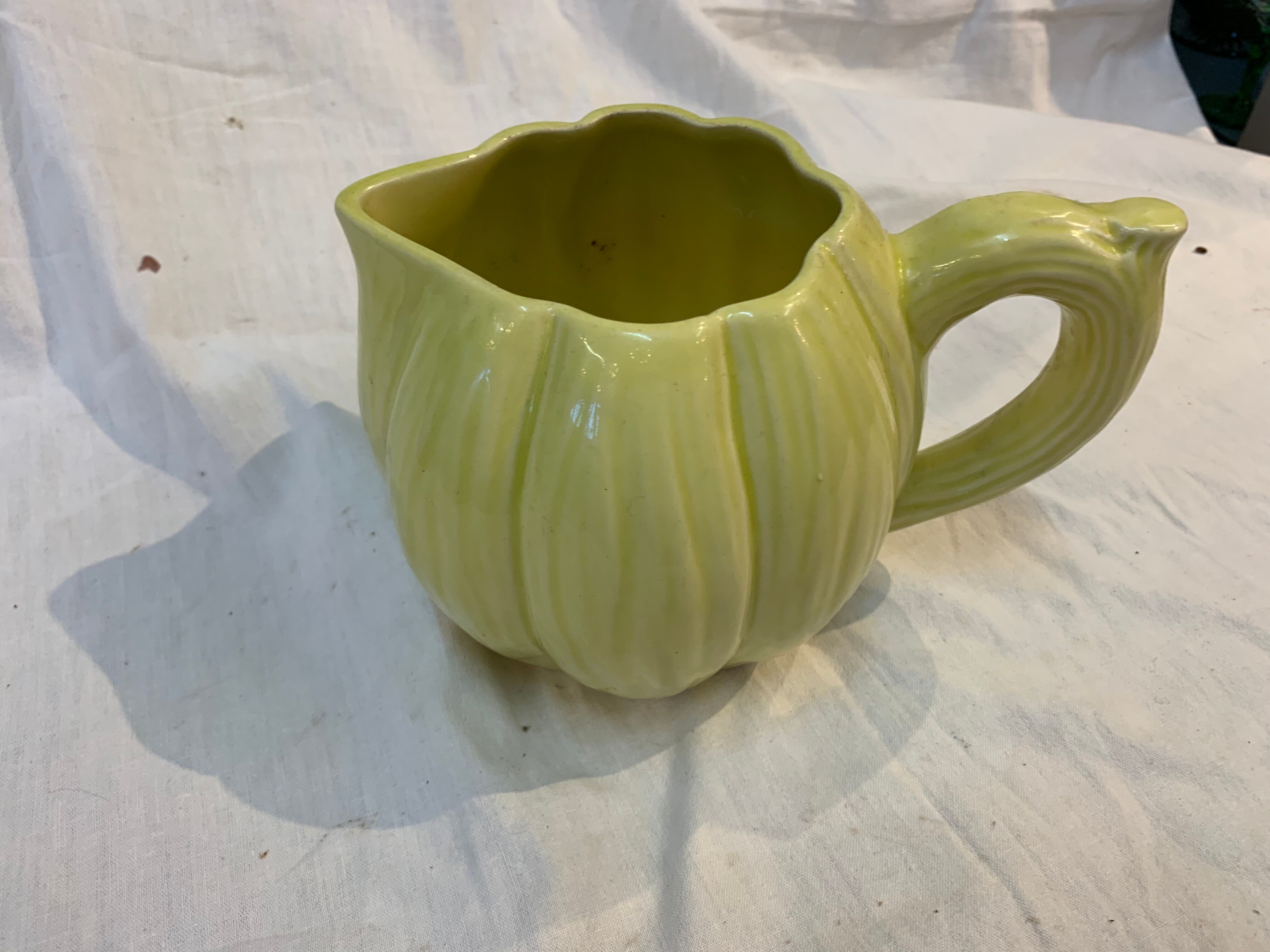 St Clement's pumpkin-shaped pitcher