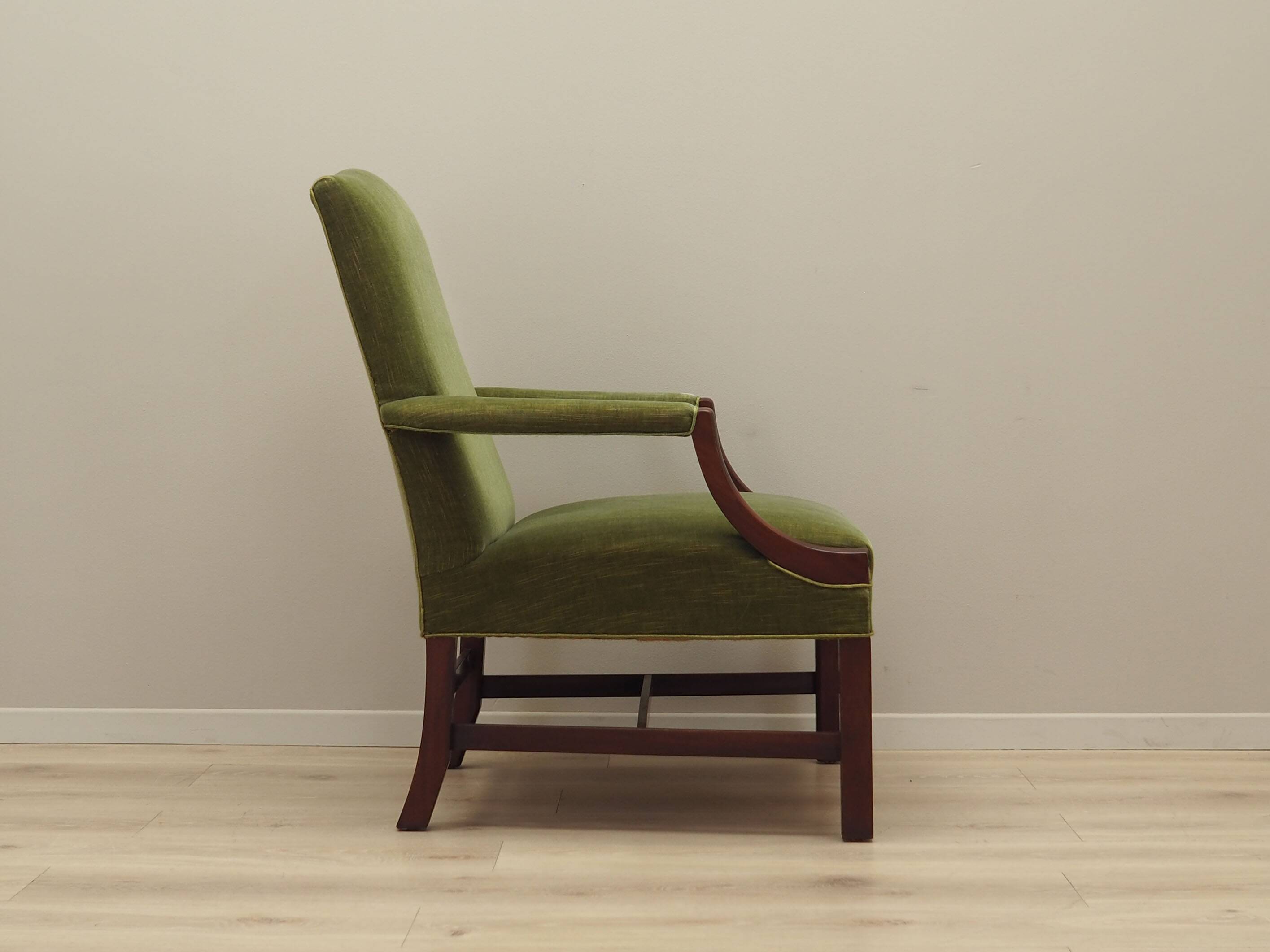 Mahogany armchair, Danish design, 1970s, production: Denmark