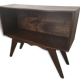 Meuble d'appoint vintage pieds compas