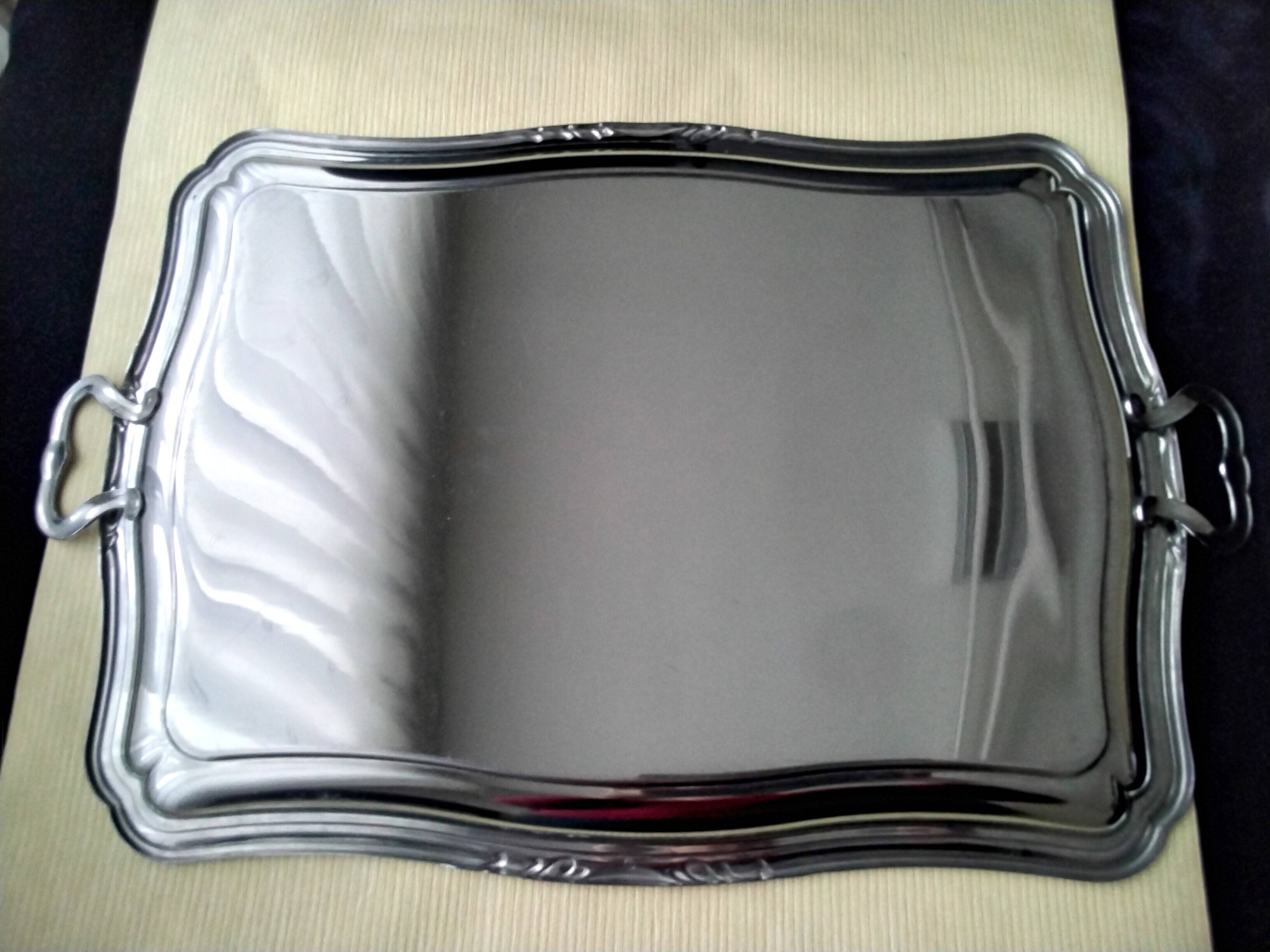 Stainless steel serving tray