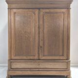 Louis Philippe linen cupboard in blond oak