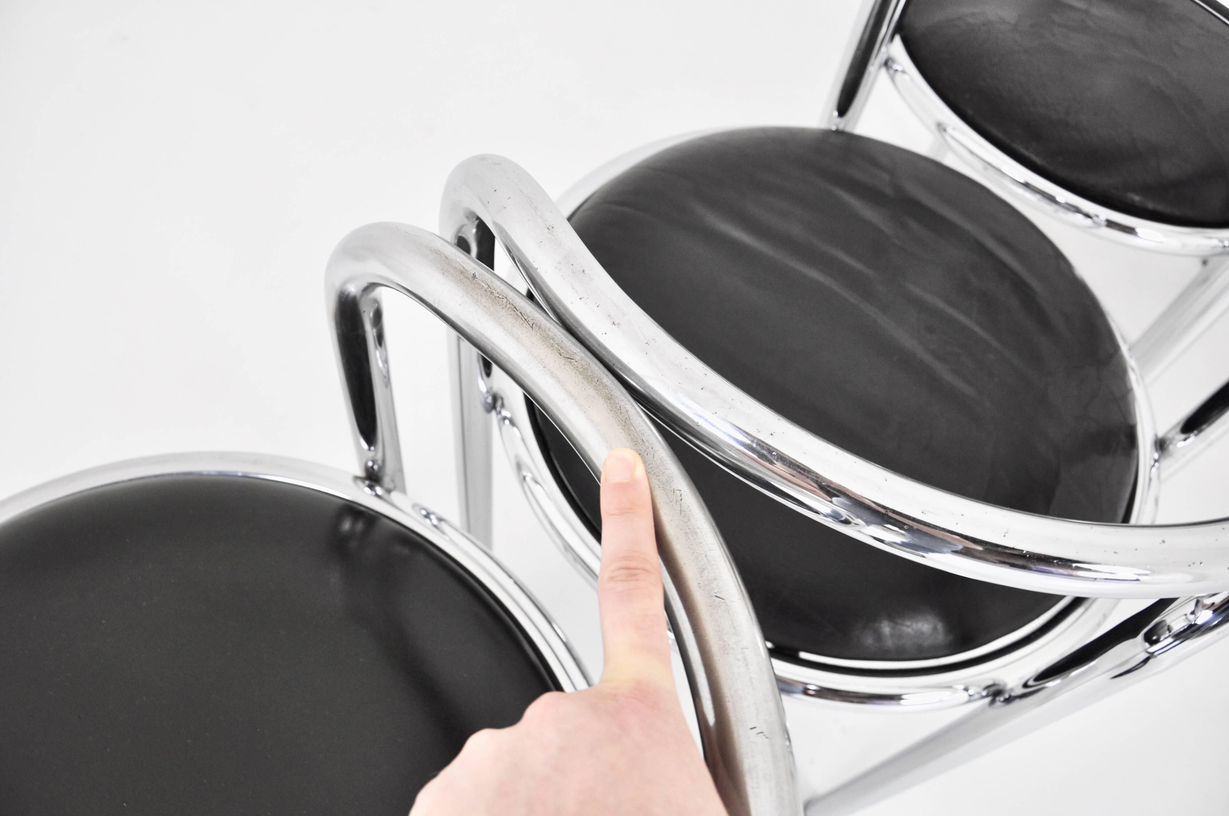 “Locus Solus” chairs by Gae Aulenti for Poltronova, 1960s