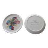 Set of 2 deco plates signed Zao Wou Ki
