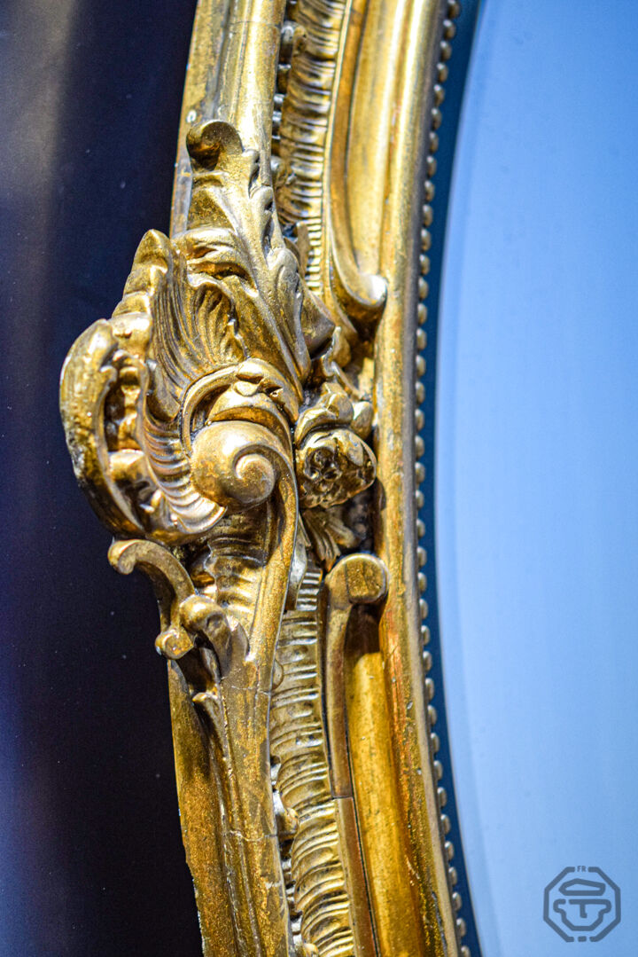 19th-century golden mirror