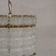 Swedish Mid-Century Brass and Glass Chandelier by Orrefors for Tyringe