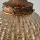 Lantern suspension in glass and brass