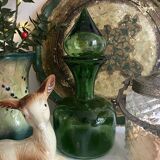 Carafe vintage en vert teinté