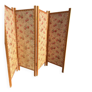 Paravent 1930 fleurs - shabby
