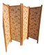 Paravent 1930 fleurs roses shabby dans son jus 