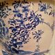 Important blue white porcelain pot cover. Japan. Meiji period (1868 - 1912)