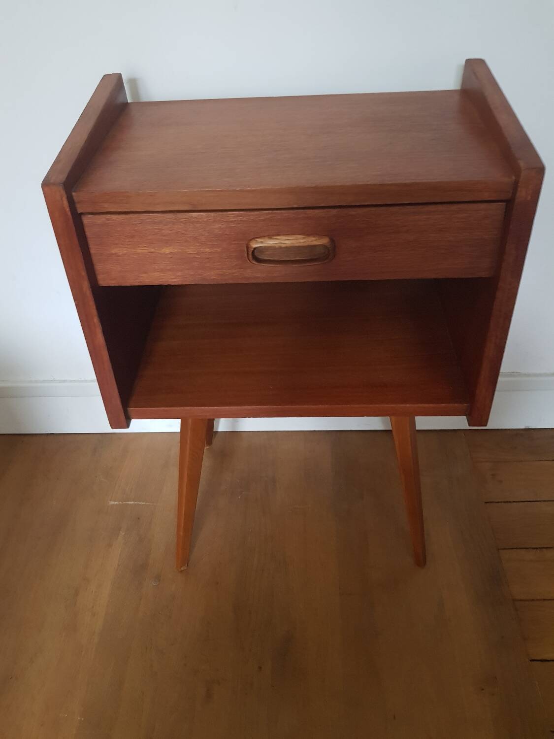 Vintage teak bedside table