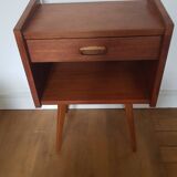Vintage teak bedside table