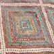 Tapis Kilim oriental bleu et vert