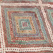 Tapis Kilim oriental bleu et vert