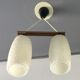 Scandinavian bubble suspension light 2 bulbs - 1960