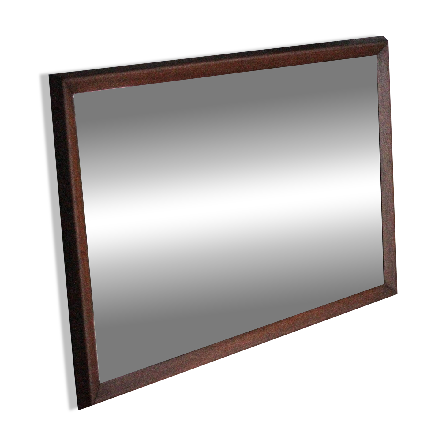 Large vintage wooden mirror, wall mirror, wall mirror, Scandinavian style