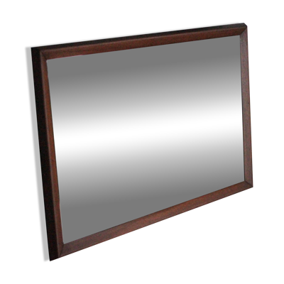 Grand miroir bois vintage, miroir mural, glace murale, scandinave style