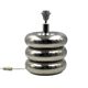 Hollywood regency chromed table lamp base, Luci Milano Italy, 1970s