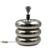 Hollywood regency chromed table lamp base, Luci Milano Italy, 1970s