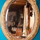Grand miroir ovale