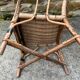 Fauteuil en rotin enfant vintage