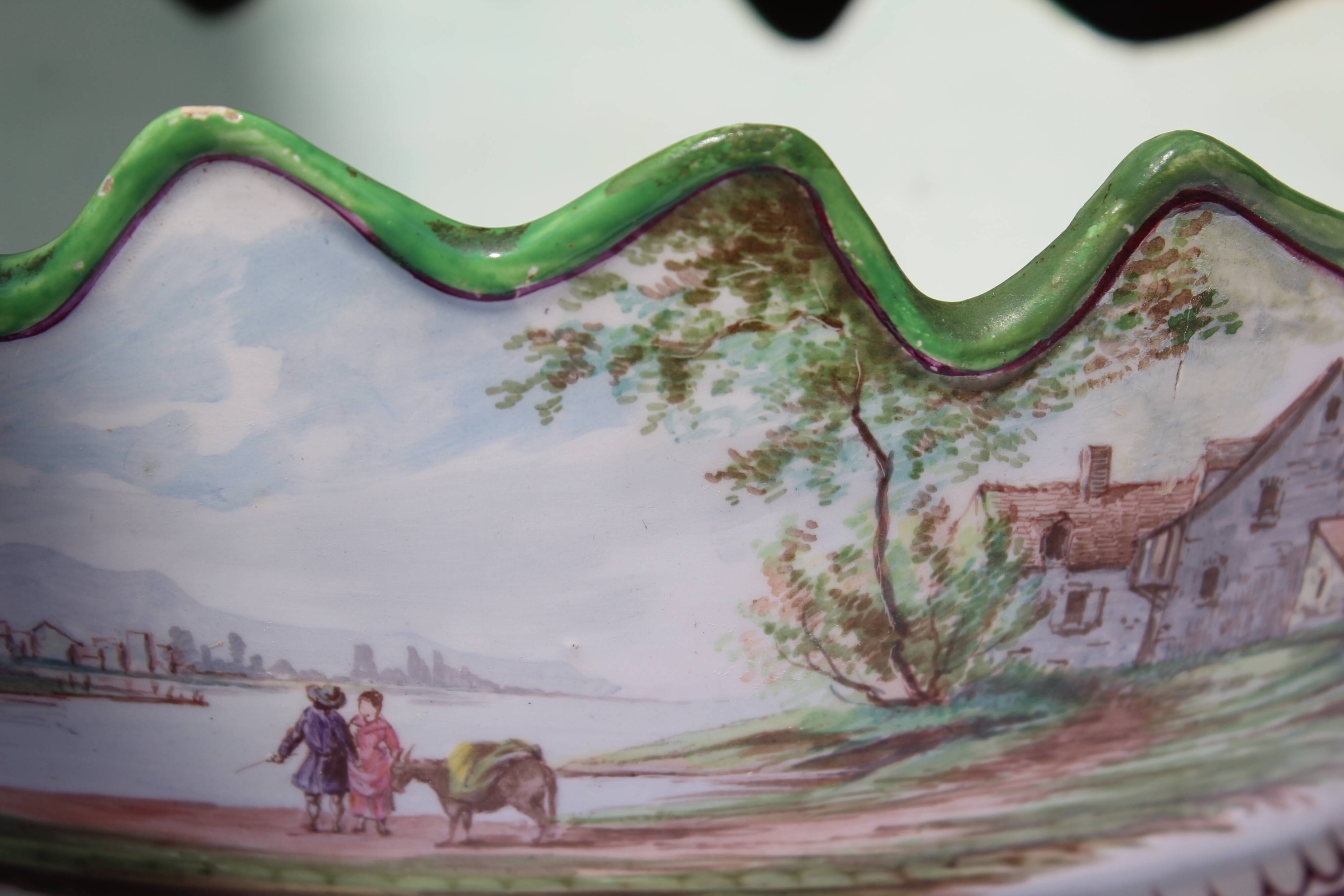 Vichy earthenware planter