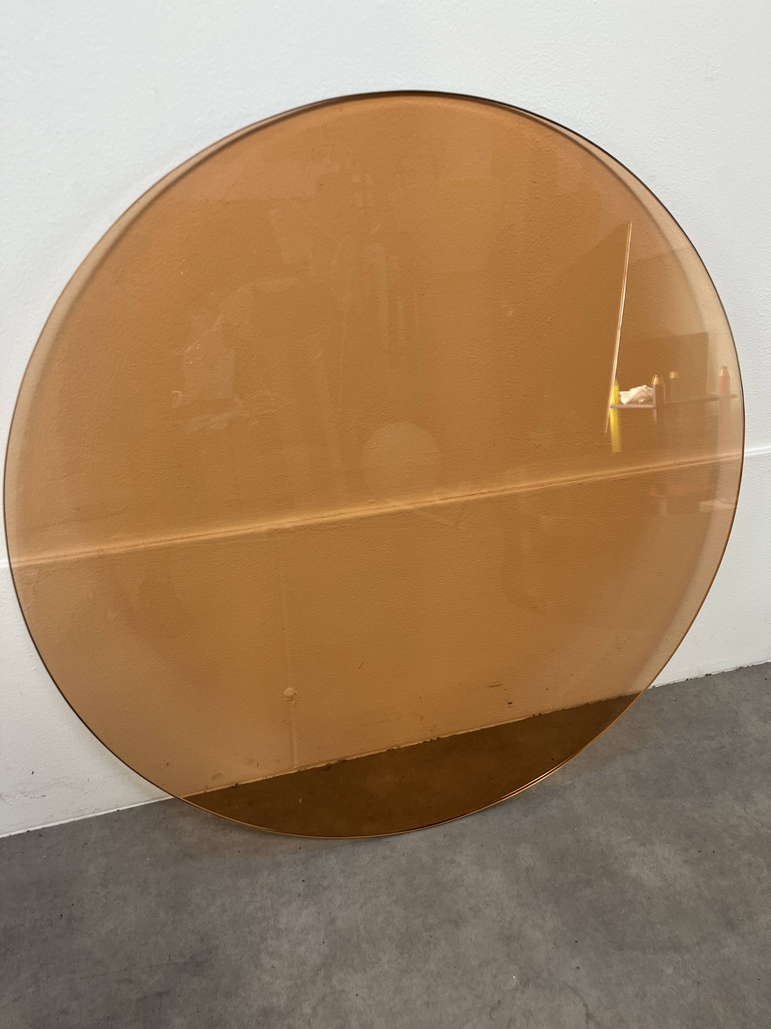 Kappa coffee table in steel and smoked glass, Maria Pergay style, 1970s.