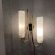Brass Opaline Glass Sconces Set of 2 1950’s
