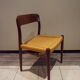 4 chairs Danoises Teck Model 75 from N.O.Moller