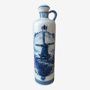 Dutch Delf Blue bottle with cork stopper