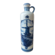 Bouteille delf blue hollandais avec bouchon de liège