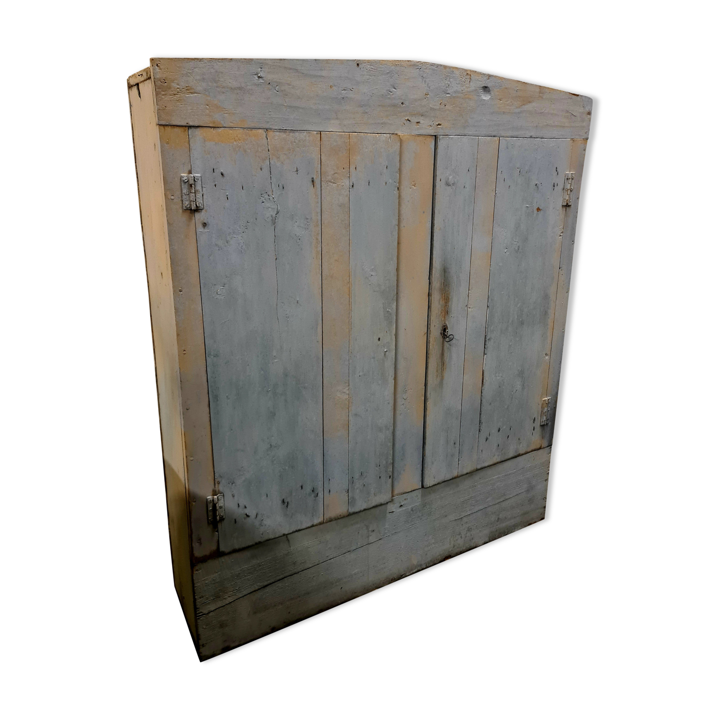 cabinet folk art wood painted original, around 1900