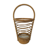 Umbrella holder in ratan, France, 1970