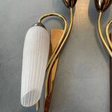 Pair of vintage double wall lights