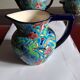 Cloisonné enamel tea service from Longwy in excellent condition.