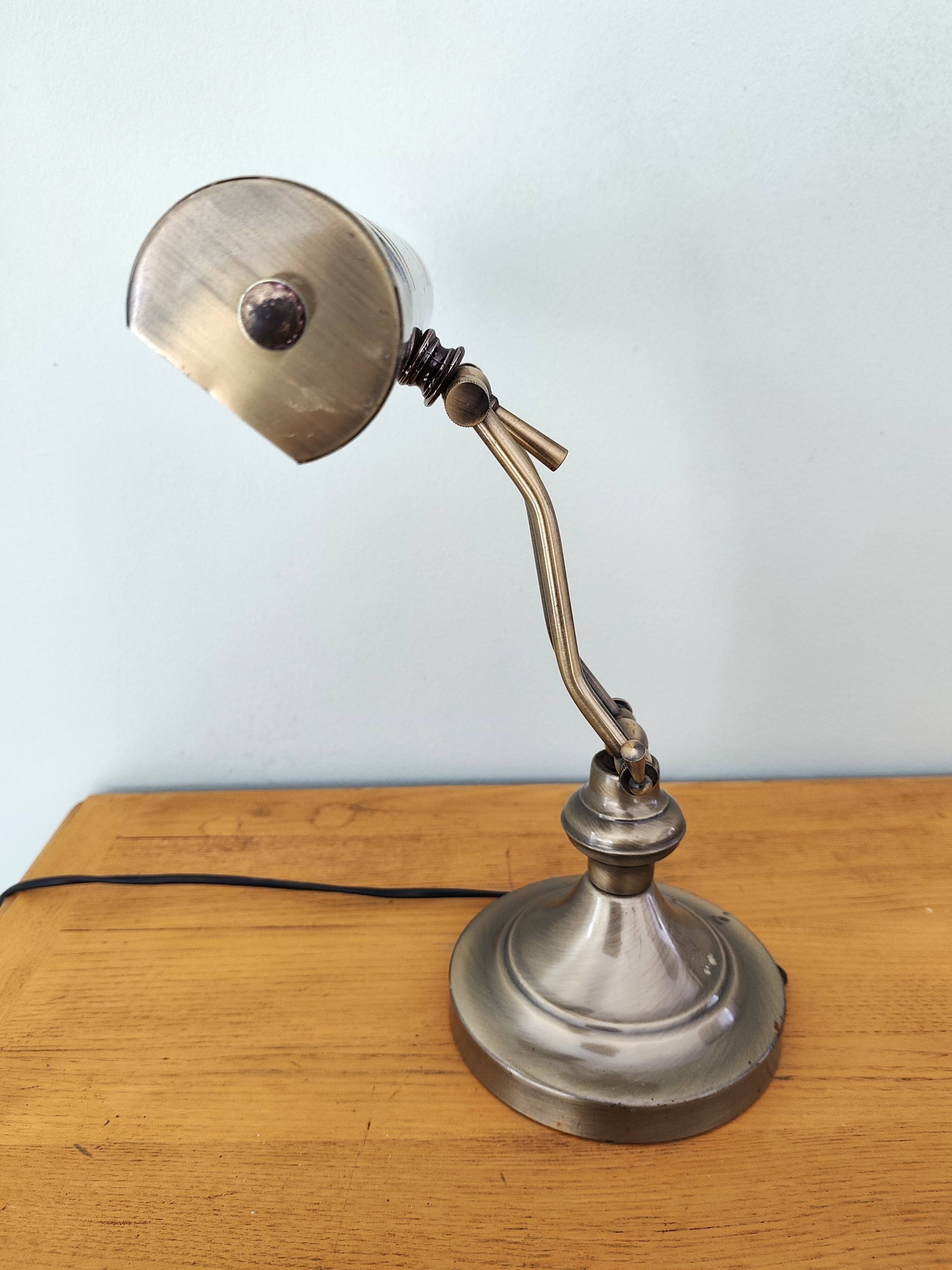 Lampe de bureau ancienne lumijura style banquier