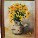 Viollet F. "Bouquet de fleurs jaunes"