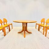 Ensemble de salle à manger de table extensible et 6 chaises