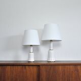 Lampes de table danoises classiques Heiberg en porcelaine