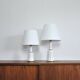 Lampes de table danoises classiques Heiberg en porcelaine