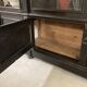 Library from the Napoléon III era in blackened pear wood.