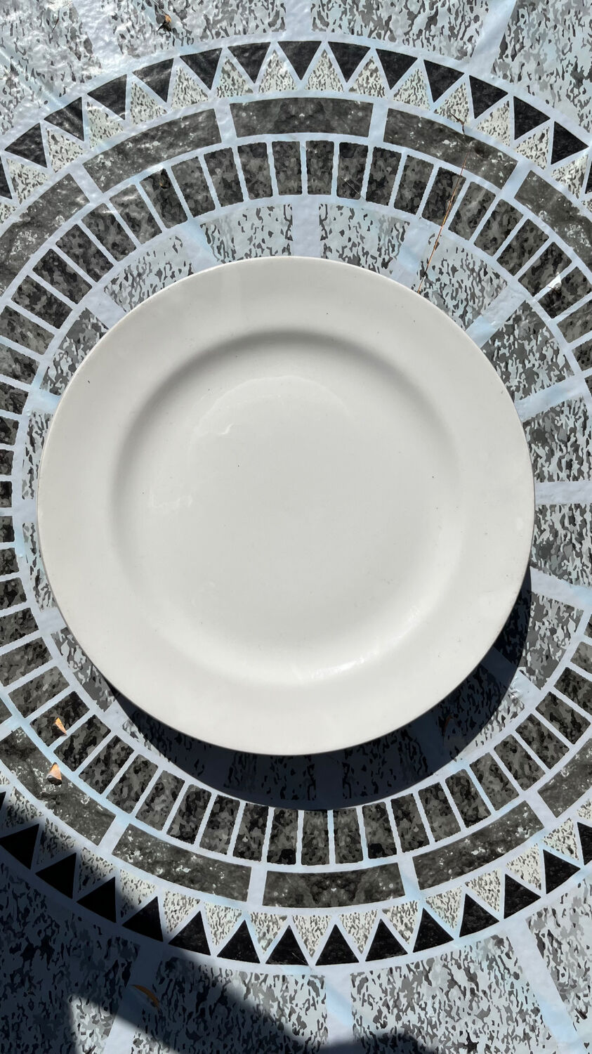 Lot de 6 assiettes  plates blanches Churchill England